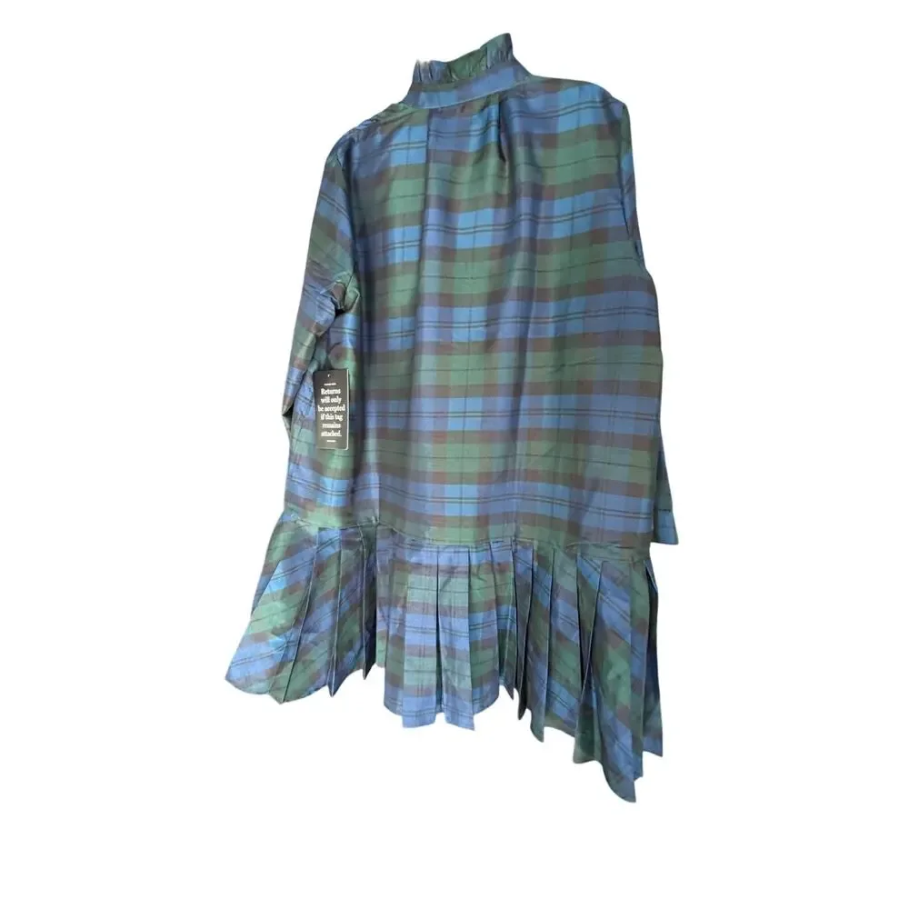 Tuckernuck Blackwatch Tartan Plaid Tate Pleated Dress 2XL NWT Preppy Heritage_6